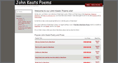 Desktop Screenshot of john-keats-poems.com