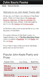 Mobile Screenshot of john-keats-poems.com